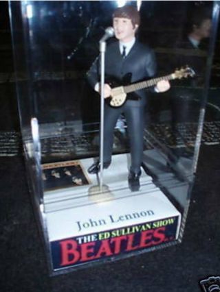 Ed Sullivan The Beatles John Lennon Figure Case Doll Apple Memorabilia Emi