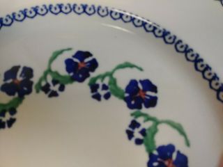 Nicholas Mosse Pottery 10 3/4 inch Dinner Plate in Pansy Pattern $59.  99 2