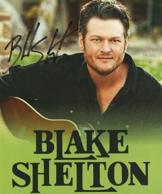 Blake Shelton autographed gig poster The Voice,  Ol ' Red,  God Gave Me You 2