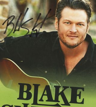 Blake Shelton autographed gig poster The Voice,  Ol ' Red,  God Gave Me You 4