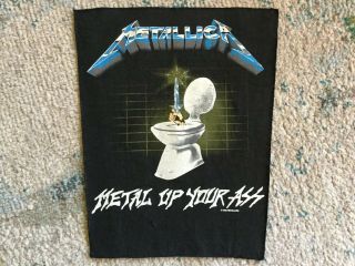 Metallica Vintage Back Patch 1987 Rare Exodus Megadeth Anthrax