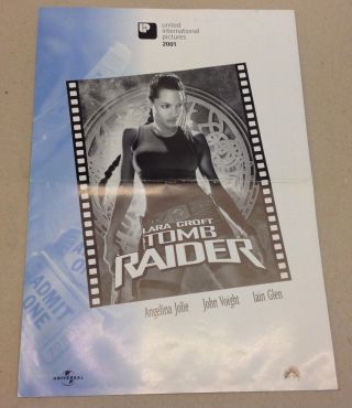 " Tomb Raider " Lara Croft Angelina Jolie 2001 Press Release Kit Danish Movie