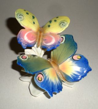 Karl Ens Porcelain Butterfly Pair Figure