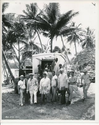 Director & Camera Crew Candid Kauai Hawaii Vintage Sadie Thompson Photo