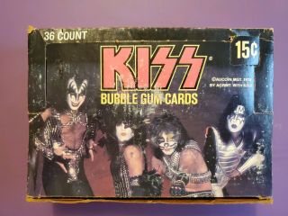 1978 Donruss Kiss Bubble Gum Card Box