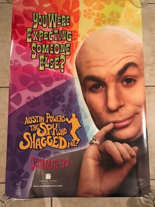 Austin Powers Movie Poster The Spy Who Shagged Me 27x40 Dbl Sd Dr Evil