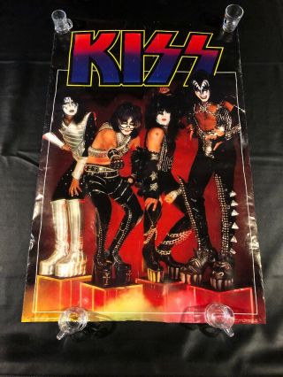 1977 Kiss Aucoin Vintage Blocks Poster Ace Frehley