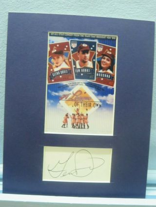 Tom Hanks & Madonna In " A League Of Their Own " & Geena Davis Autograph