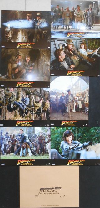 Indiana Jones And The Kingdom Of The Crystal Skull Set Of 12 Lobby Cards French