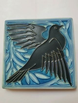 6 " X 6 " Motawi Tileworks Art Tile - Black Bird