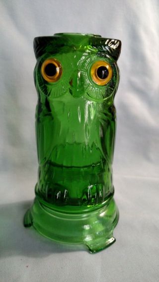 Mosser Owl Fairy Lamp In Green