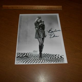 Barbara Eden Is An American Film,  Stage,  Tv Actress Hand Signed 7.  5 X 9.  5 Photo