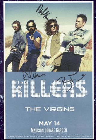 The Killers Autographed Gig Poster Brandon Flowers,  Dave Keuning,  Mr Brightside