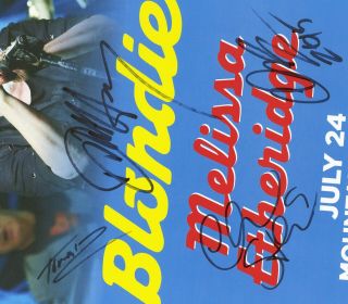 Blondie autographed gig poster Debbie Harry,  Chris Stein,  Clem Burke 4