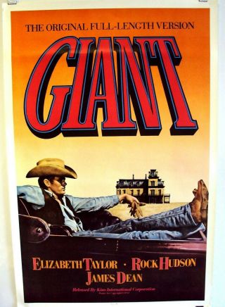 Giant James Dean Poster Cowboy Western Boots Convertible Stetson Hat