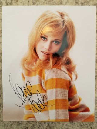 Jane Fonda Signed Autographed 8 X 10 Photo Flue Barbarella