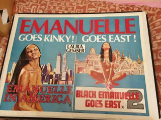 Emmanuelle Dual Quad Poster Rare