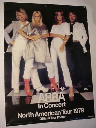 1978 Abba 27 X 20 Poster " North American Tour 1979 "