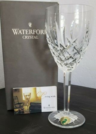Waterford Crystal Araglin Pattern Claret Wine Glass 7 1/8 In - Nib