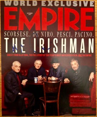 Al Pacino Autographed 8 X 10 The Irishman Empire Mag Photograph Jimmy Hoffa