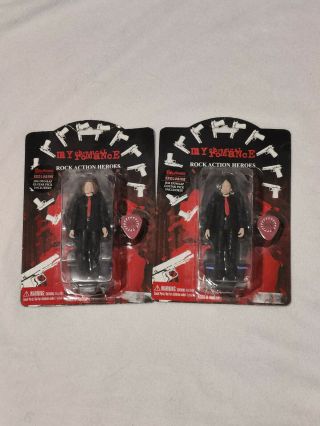 My Chemical Romance Action Figures - Ray Toro & Bob Bryar With Pick