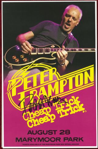 Peter Frampton Autographed Concert Poster 2015 Show Me The Way