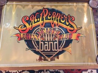 Sgt Peppers Lonely Hearts Club Band 1978 21x30 Rolled Foil Poster Rare