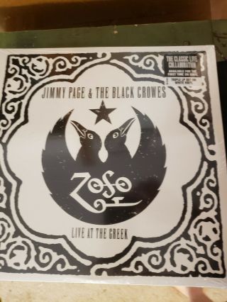 Jimmy Page And The Black Crowes Vinyl Lp Record Live At The Greek