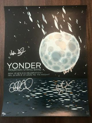 Yonder Mountain String Band - Rare - Concert Poster - Signed By The Band