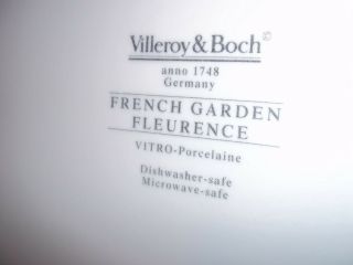 Set of 2 Villeroy & Boch French Garden Fleurence Dinner Plates 10.  5 