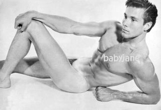 017 William Smith Barechested Semi Nude In Posing Strap Physique Modeling Photo