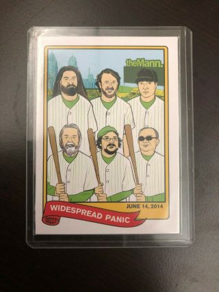 Widespread Panic Baseball Card Poster June 2014 The Mann Philadelphia Pa
