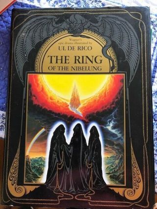 The Ring Of The Nibelung Illustrated By Ul De Rico Big Hardback Book W Chart