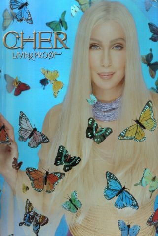 Cher 2002 Living Proof Official Concert Tour Hologram Promo Poster / Nmt