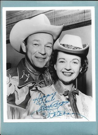 Roy Rogers And Dale Evans Autographed Photo