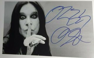 Ozzy Osbourne " Black Sabbath " Authentic Autograph 8 X 10 Photo W/coa