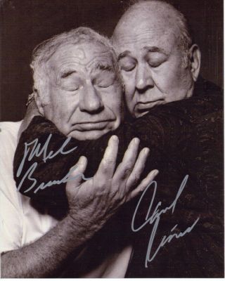 Mel Brooks Carl Reiner Signed By Both 8x10 Photo With