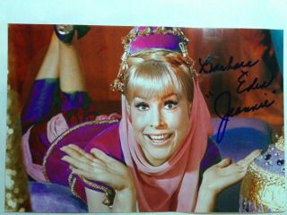 Barbara Eden As Jeannie Hand Signed Autograph 4x6 Photo - I Dream Of Jeannie