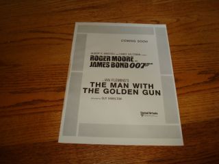 Roger Moore,  The Man With The Golden Gun 1973 Ad As James Bond 007,  Ian Fleming