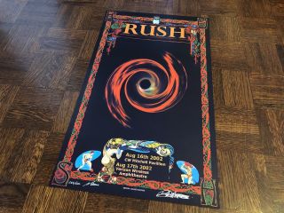 Rush Vapor Trails Artist Signed,  Limited Edition Poster 253/500