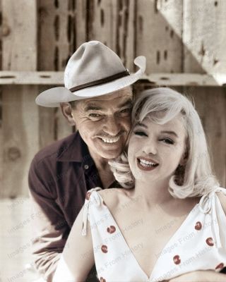 8x10 Print Clark Gable Marilyn Monroe Misfits 1961 Cg