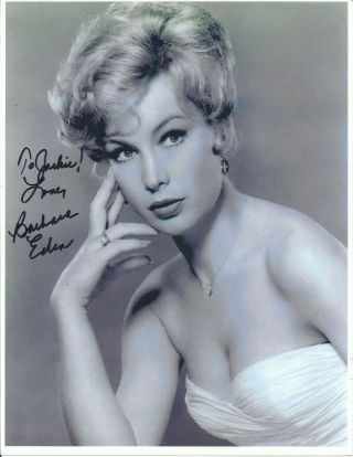 Barbara Eden I Dream Of Jeannie Sexy Busty Hand Signed Autographed Photo