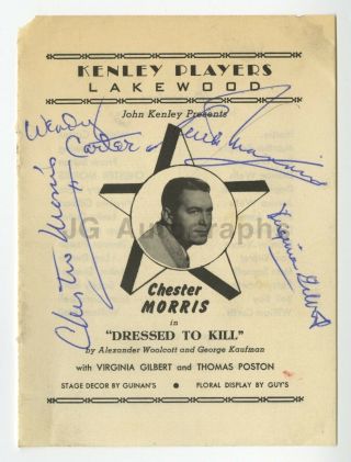 " Dressed To Kill: - Signed By C.  Morris,  V.  Gilbert,  R.  Manning & W.  Carter