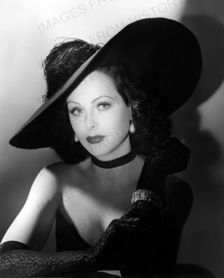 8x10 Print Hedy Lamarr Hatted Portrait 1a463