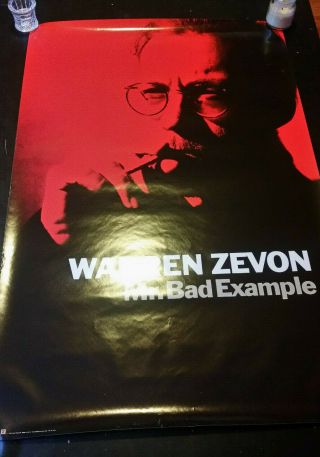 Warren Zevon Mr.  Bad Example Promo Poster 23x35