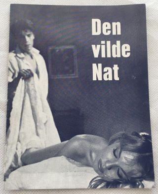 La Notte Brava Rosanna Schiaffino Elsa Martinelli Vtg 1963 Danish Movie Program