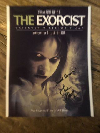 Linda Blair,  Hand Signed 8.  5x11 Photograph The Excorcist Sweet Dreams