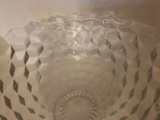 Vintage American Fostoria Punch Bowl,  14 Inches Wide,  by 6 1/4 Tall 2