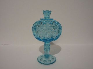 Vintage Light Blue Moon And Stars Candy Dish