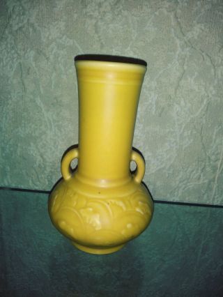 Rookwood Pottery Matte Yellow Vase 6102